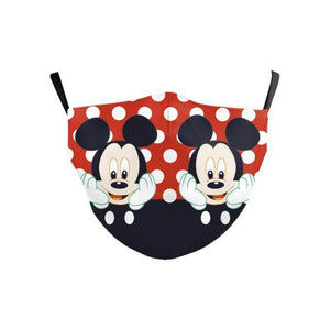 Disney Mickey Mouse Mask Children Adult Face Mouth Mask Washable Dust Mask Pm 2.5 Filter Mask Cartoon Cotton Mask