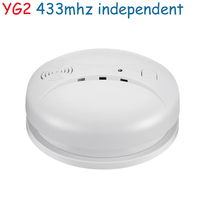 Independent Smoke Detector Sensor Fire Alarm Home Security System Firefighters Tuya WiFi/433mhz Smoke Alarm Fire Protection