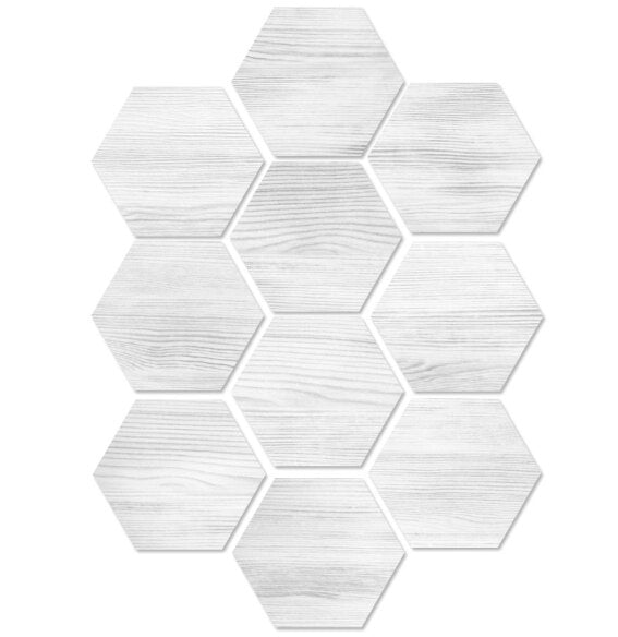 Funlife Wood Grain Self Adhesive Floor Tile Sticker Waterproof,Non-Slip PVC Vinyl Flooring Film For Bathroom Toliet Shower Decor