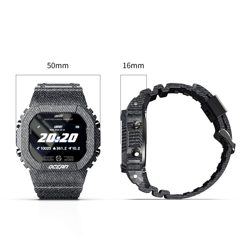 LOKMAT océan montre intelligente hommes Fitness Tracker pression artérielle Message pousser moniteur de fréquence cardiaque horloge Smartwatch femmes pour Android
