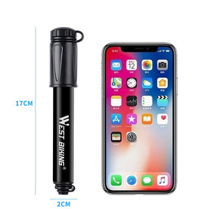 WEST BIKING Bicycle Pump Mini Portable MTB Road Bike Pump Cycling Inflator Presta Schrader Valve Hose Pumps Bicycle Accessories