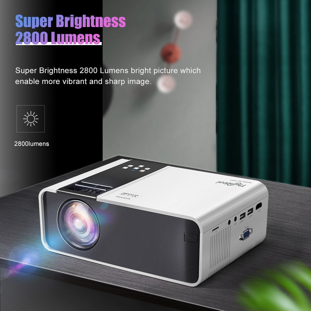 ThundeaL HD Mini Projector TD90 Native 1280 x 720P LED Android WiFi Projector Video Home Cinema 3D HDMI Movie Game Proyector