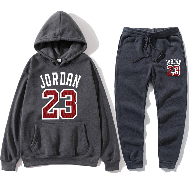 New 2020 hoodie suit basketball 23 track suit sweatshirt wool hooded suit + sweat pants jogging SUPZXU pullover 3XL