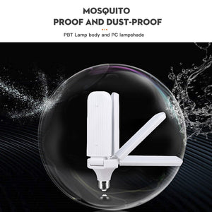 Led Bulb E27 30/45/60W Led Lamp Ceiling Fan Lampada Led Light 220V Foldable Fan Blade Angle Adjustable for Home Garage Lighting