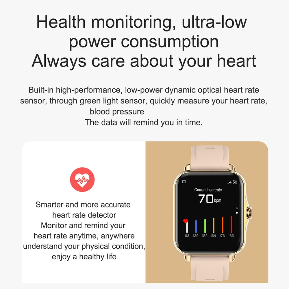 Smart Watch Men Smartwatch Women Bluetooth Call Watch Waterproof Music Control New Fitness Tracker For Iphone Xiaomi Huawei IWO