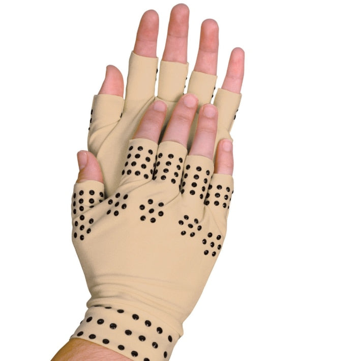 VIP2 1 Pair Magnetic Therapy Fingerless Gloves Arthritis Pain Relief Heal Joints Braces Supports Health Care Sport Safe Wrist