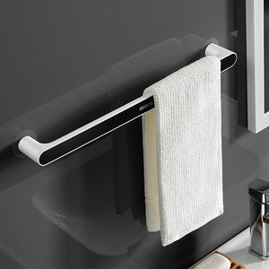 Self-adhesive Towel Holder Rack Wall Mounted Towel Hanger Bathroom Towel Bar Shelf Roll Holder Hanging Hook Bathroom Organizer