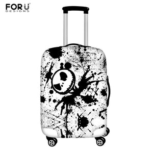 FORUDESIGNS Jack Skellington Brand Design Luggage Cover Protector Nightmare Before Christmas Print Travel Elastic Suitcase Cases