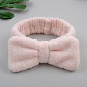 Wash Face Bow Hairbands For Women Girls