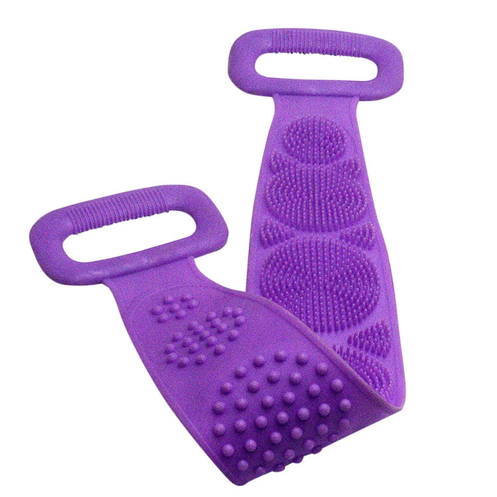 Magic Silicone Brushes Bath Towels Rubbing Back Mud Peeling Body Massage Shower Extended Scrubber Skin Clean Brushes Bathroom
