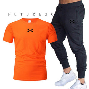 Pants Men Sweatpants+men running t-shirts men sets jogging Sportswear men Pants Gym Fitness Sportswear Tracksuit Training Pants