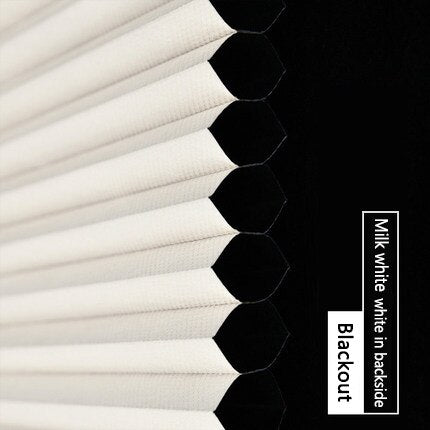 Made-to-Order Blackout Motorized Cellular Shades, Cordless Honeycomb blinds, Remote and Batteries Included