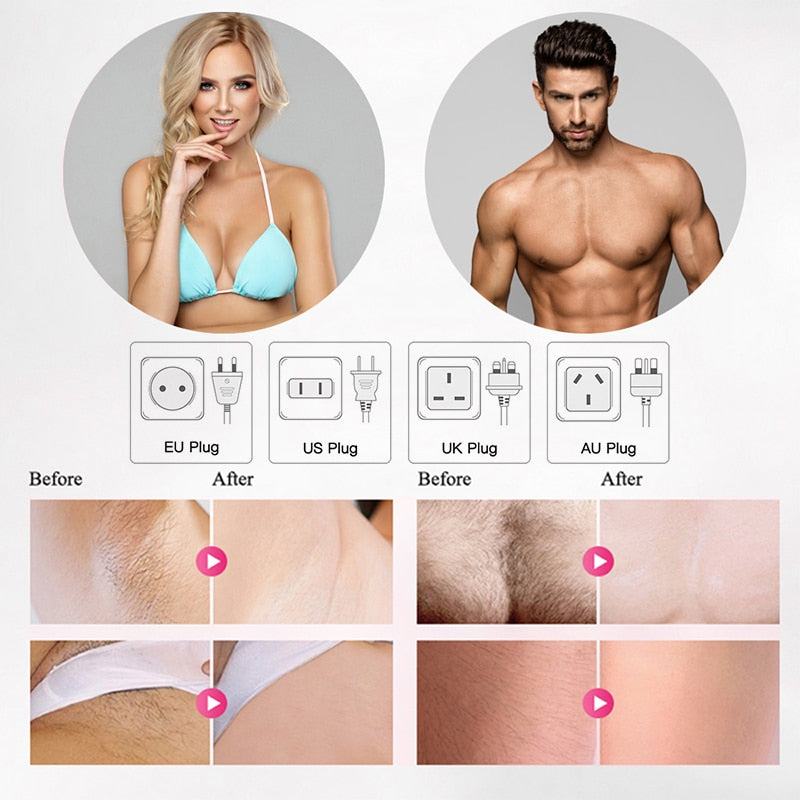 IPL Epilator Laser Hair Removal Epilator IPL Laser 600000 Flash Permanent Painless Remover Hair Bikini Hair Removal for Women