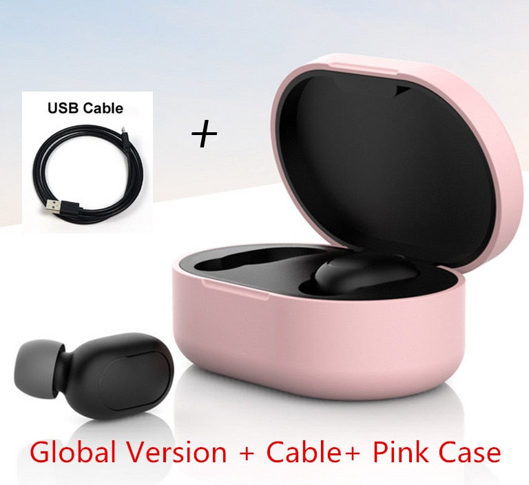Original Xiaomi Redmi Airdots TWS Xiaomi sans fil écouteur stéréo basse BT 5.0 réduction de bruit robinet contrôle écouteurs AI contrôle