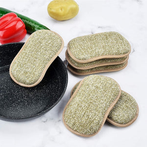 BEAR FAMILY 10pcs Household Magic Sponge Kitchen Cleaning Sponge Scrub Sponges for Dishwashing Bathroom Accessories