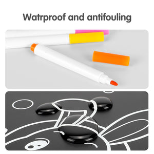 Tumama Drawing Board Book Animal Coloring Book DIY Blackboard Painting with Felt-tip Pens Kids Toys Birthday Gift libro pizarra