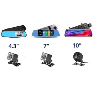 4.3/7/10 Inches 1080P Car DVR Camera Touch Screen Dash Cam Dual Lens Video Recorder Rear View Mirror Cameras For Car Security