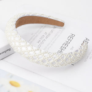CN Baroque Full Crystal Hair Bands For Women Luxury Padded Diamond Headband Hair Hoop Christmas Gifts Christmas Hair Accessories