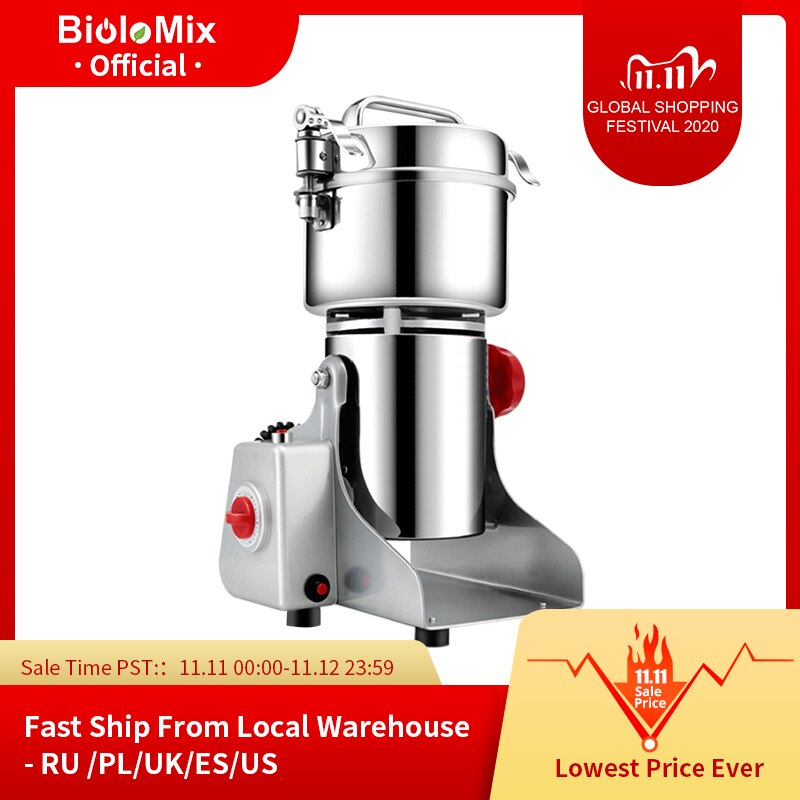 700g Grains Spices Hebals Cereals Coffee Dry Food Grinder Mill Grinding Machine gristmill home medicine flour powder crusher