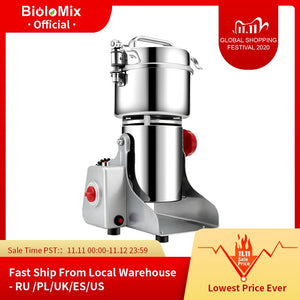 700g Grains Spices Hebals Cereals Coffee Dry Food Grinder Mill Grinding Machine gristmill home medicine flour powder crusher