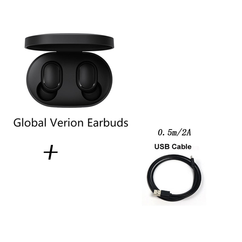 Original Xiaomi Redmi Airdots TWS Xiaomi sans fil écouteur stéréo basse BT 5.0 réduction de bruit robinet contrôle écouteurs AI contrôle