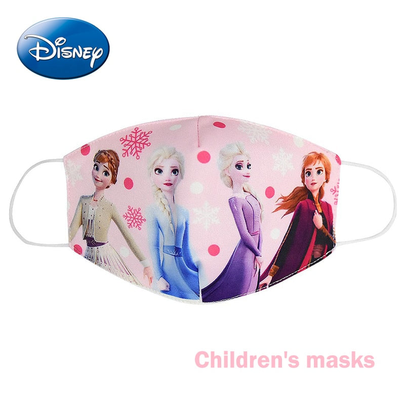 Disney congelé dessin animé bouche masque Anti poussière masque visage princesse Anna Elsa cotons masques pour enfants enfants réutilisables