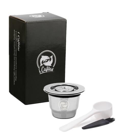 iCafilas For Nespresso Reutilisable Refillable Capsule Crema Espresso Reusable New Refillable For Nespresso