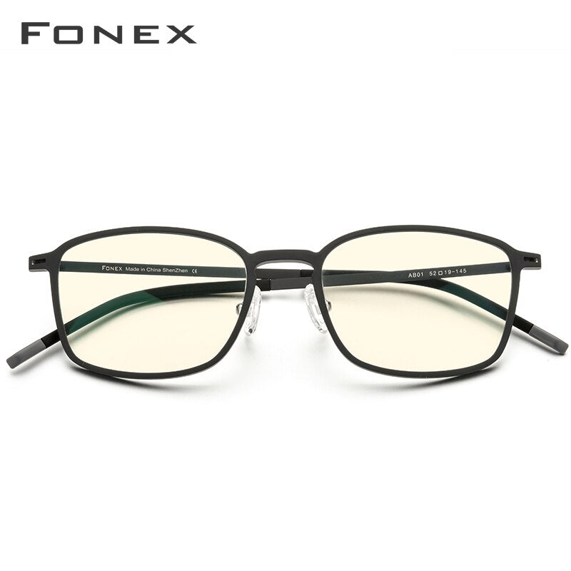 FONEX High Quality TR90 Anti Blue Light Glasses Men Reading Goggles Protection Eyeglasses Gaming Computer Glasses for Women AB01