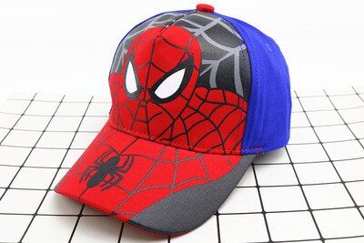 Anime Disney Marvel Frozen Mickey Mouse Kids Hat Boy Girl Travel Caps Spiderman Mickey Minnie Baby Caps Figure Gift Toys 2-8Y