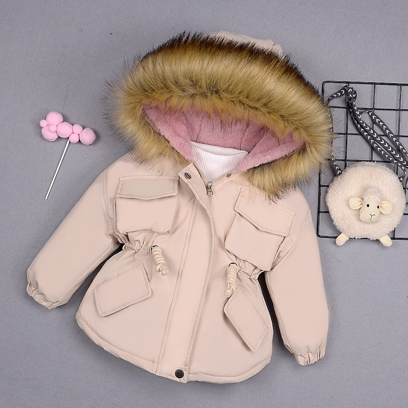 Fille veste le nouveau 2020 enfants chaud enfant en bas âge enfants hiver fille coton rembourré vêtements bébé épaissi coton rembourré manteau