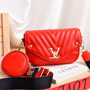 Wide Strap 2020 Women PU Leather Small Handbags Famous Brand Designer Lady's Shoulder Crossbody Mini Bag Purses And Handbag