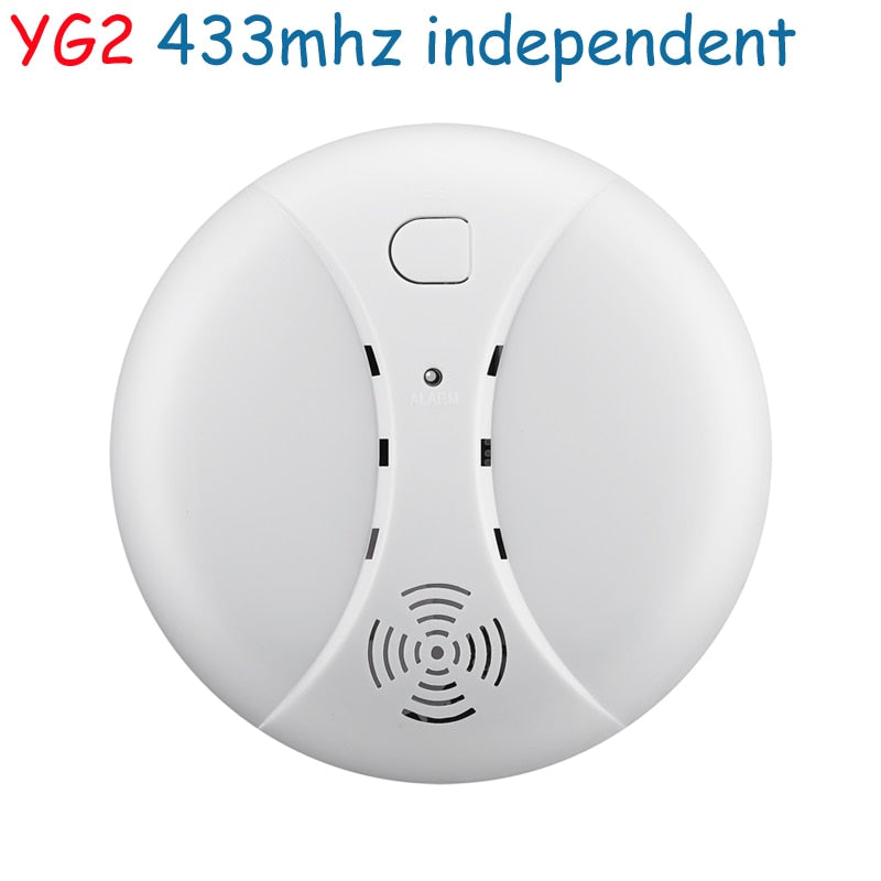 Independent Smoke Detector Sensor Fire Alarm Home Security System Firefighters Tuya WiFi/433mhz Smoke Alarm Fire Protection