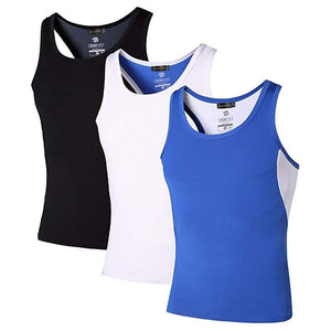 Jeansian 3 Pack Sport débardeur hauts hauts chemises sans manches en cours d'exécution Grym entraînement Fitness Compression mince LSL3306