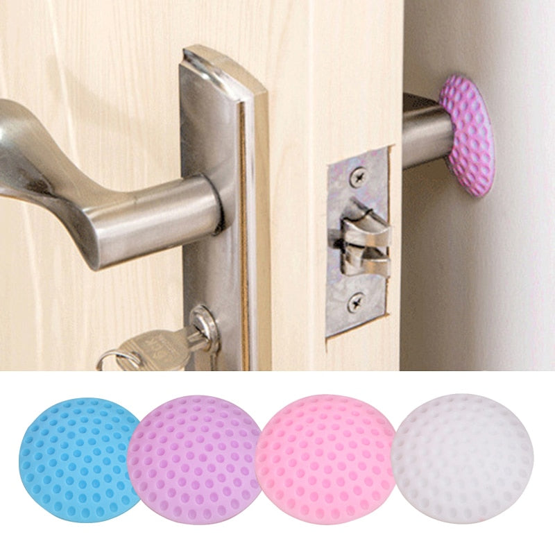 1PC tampon en caoutchouc souple coussinets de porte muet protéger le mur auto-adhésif porte bouchon tactile antichoc porte garde-boue autocollants 4 couleurs