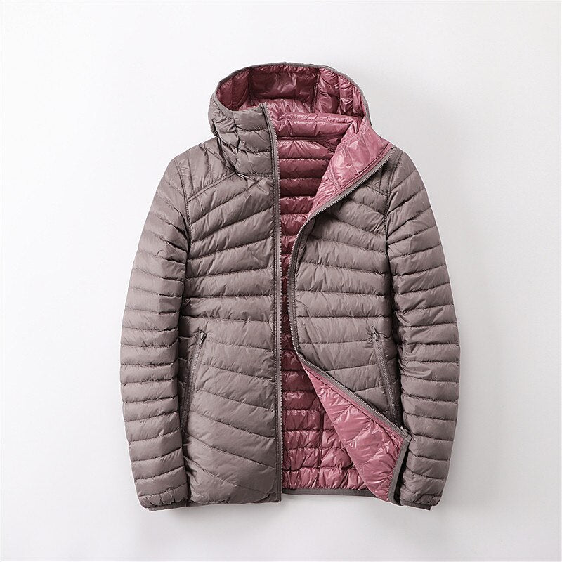 Down Jackets Coat Women Parka 2020 Autumn Winter Warm Coat Female Ultralight Thin Down Jacket Duck Long Sleeve Portable Outwear