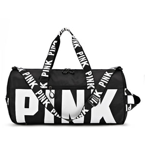 Women Pink Travel Bag Female Fitness Training Duffle Bag for Trip Large Capacity Waterproof Gym Sport Bag