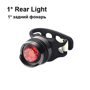 NEWBOLER 5000mAh Bicycle Light Set T6 USB Rechargeable Battery Adjustable Zoom Bike Front Headlight Cycling Lamp with Taillight