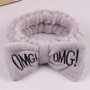 Wash Face Bow Hairbands For Women Girls