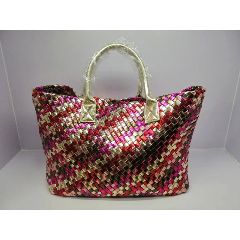 women's bag summer new tide single shoulder vegetable basket women casual bag luxury Totes Large Capacity leather Handbags big