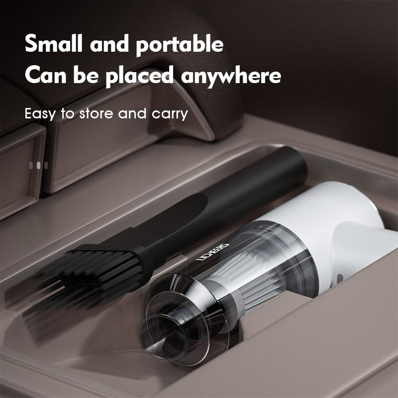 Licheers Mini Wireless Car Vacuum Cleaner Super Strong Suction 3500 Pa Portable Handheld Auto Vacumm Cleaner for office home car
