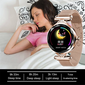 Lady Smart Watches Fashion Women Watch Heart Rate Monitor Fitness Tracker Women Smartwatch Bluetooth Waterproof Smart Bracelet