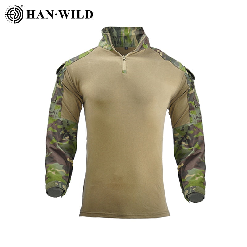 Pantalon de chasse G3 costume tactique Militaire uniforme Multicam Forces costume chemise de Combat pantalon tactique Airsoft Militaire avec tampons