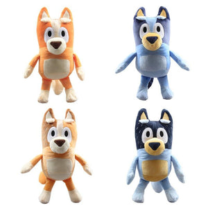 28cm Bluey Bingo peluche poupée jouets enfants garçons filles dessin animé Bluey famille papa maman Animal chien en peluche jouet pour enfants cadeaux d'anniversaire