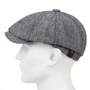 New fashion plaid beret versatile classic with a little elastic hats fashion three beret men's casual hat high quality caps