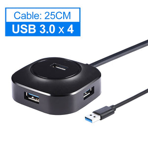USB Hub USB 3.0 Hub 2.0 Multi USB Splitter Adapter 4 Ports Speed Mini Multiple 3 Hab usb3.0 HUB Port USB-Hub Expander For PC