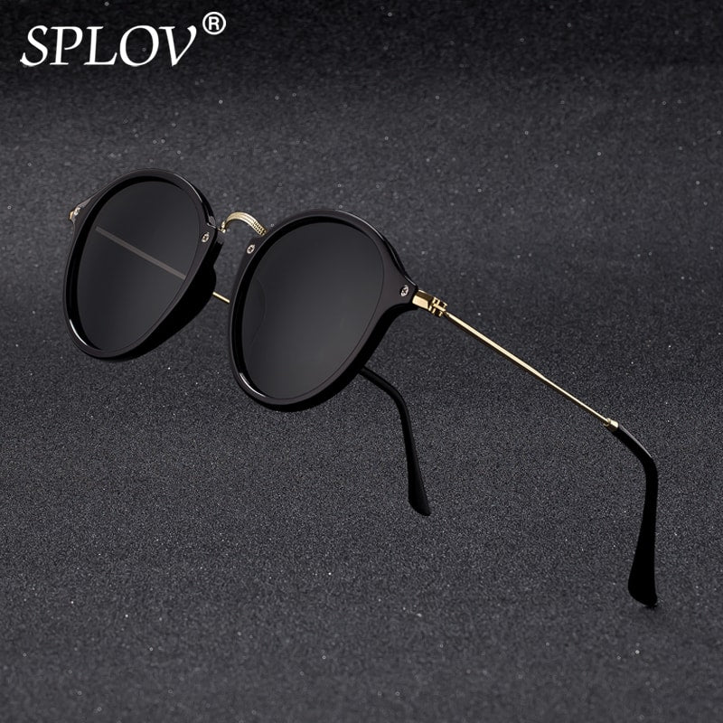 Lunettes de soleil miroirs de styliste rond | Revêtement de lunettes rétro pour hommes femmes, marque de styliste, Vintage