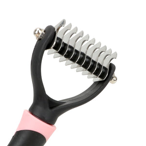 HOOMIN Pet Fur Knot Cutter Dog Grooming Shedding Rake Dog Cat Hair Removal Comb Pet Brush Grooming Tool