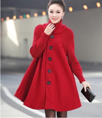 NYFS 2020 New Winter women Loose Camouflage woolen thickening Overcoat Female Outerwear Oversized Coat