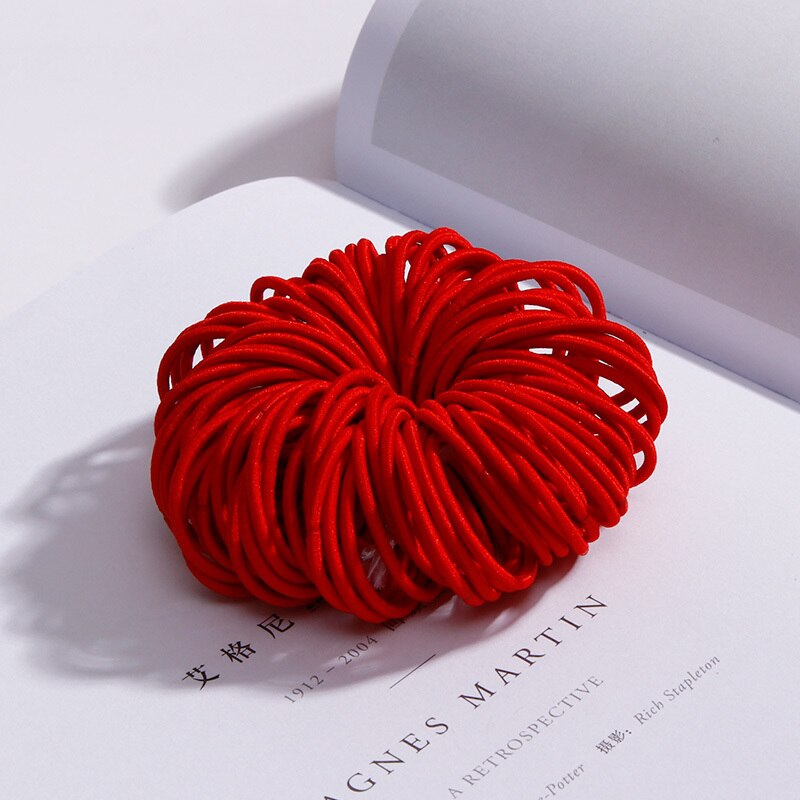 100PCS/Set Girls Candy Colors Nylon Elastic Hair Bands Children Rubber Band Headband Scrunchie Fashion Hair Accessories
