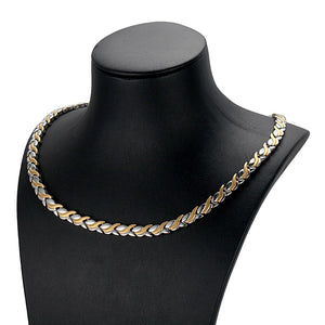 Rainso Magnetic Jewelry Set Hologram Power Necklaces Bracelets Chain & Link Classic Wedding Health Jewellry for Lady / Unisex